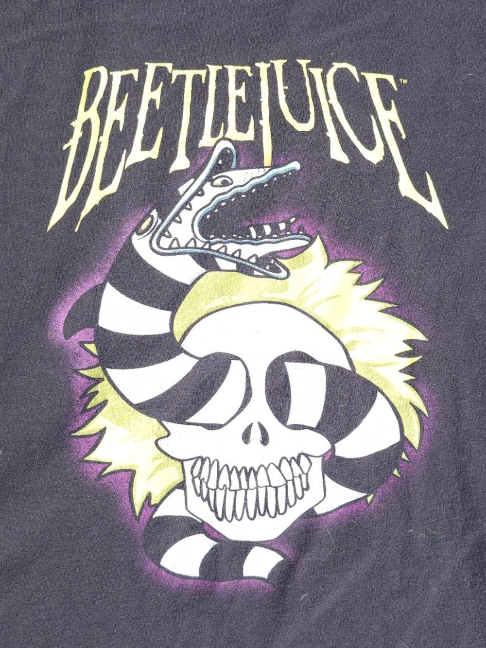 BEETLEJUICE T-Shirt Men's Size XL sandworm snake skull